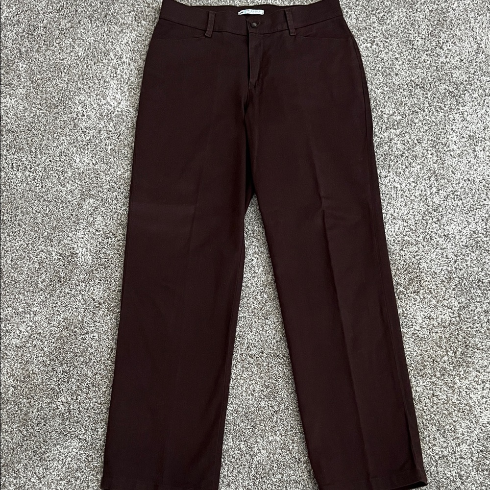 Lee Women's Dark Brown Straight Leg Pants